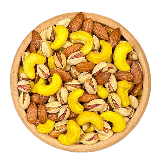 آجیل مخلوط ۳ مغز برشته لوکس